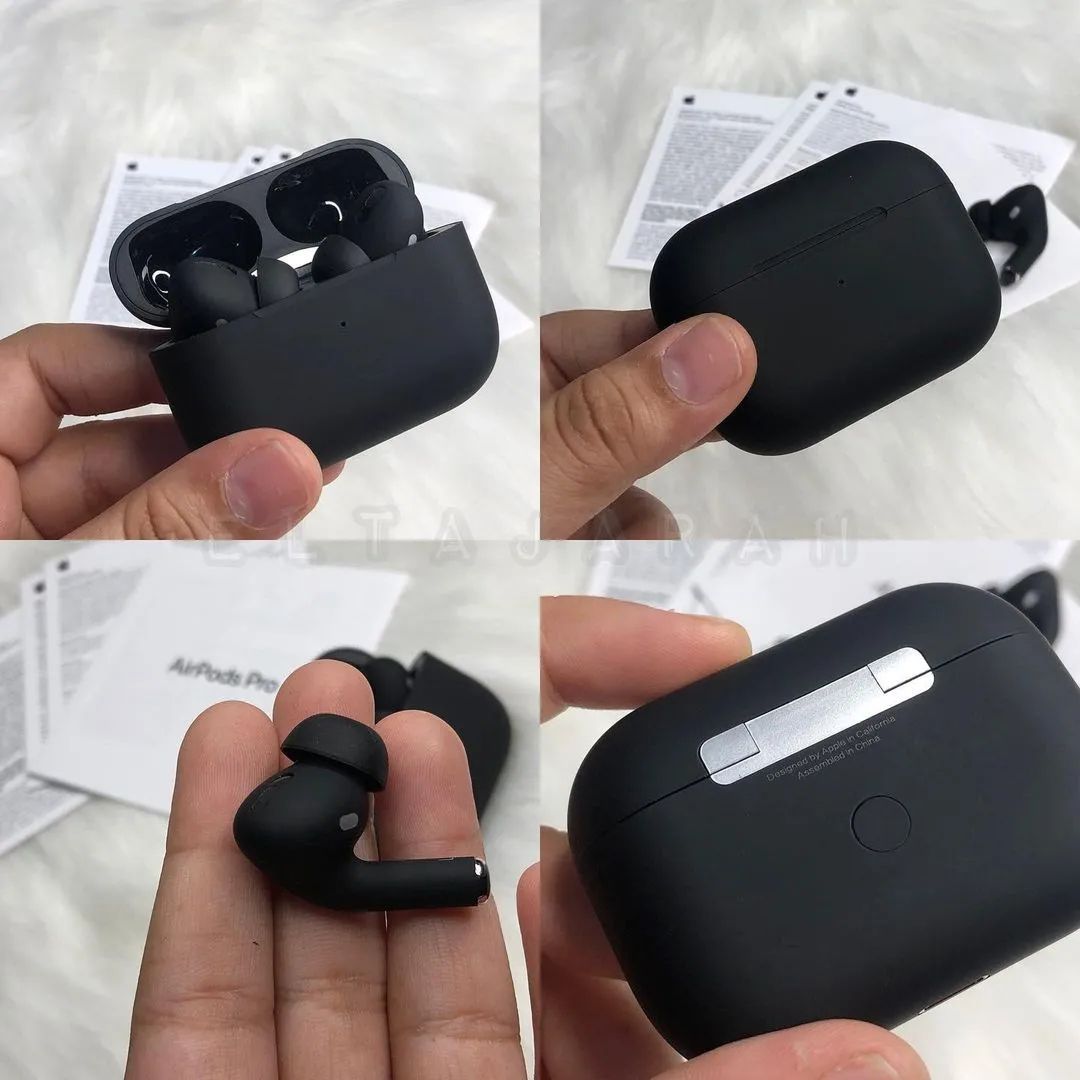 AirPods Pro 2nd Gen Wireless Earbuds Black Compact Design