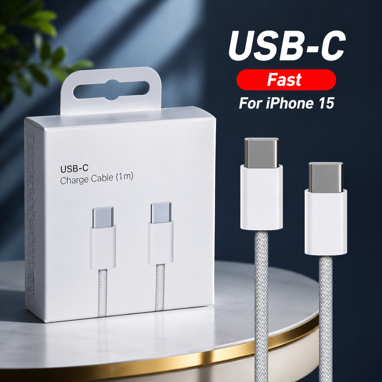 USB Type C to C Fast Charging 1 Meter Data Cable