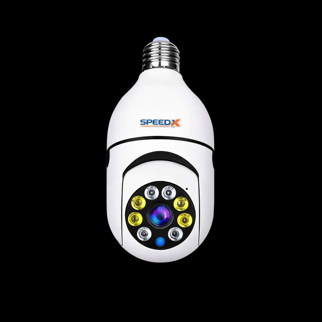 Speed-X SP-E27 1080P WiFi Bulb Camera with Night Vision