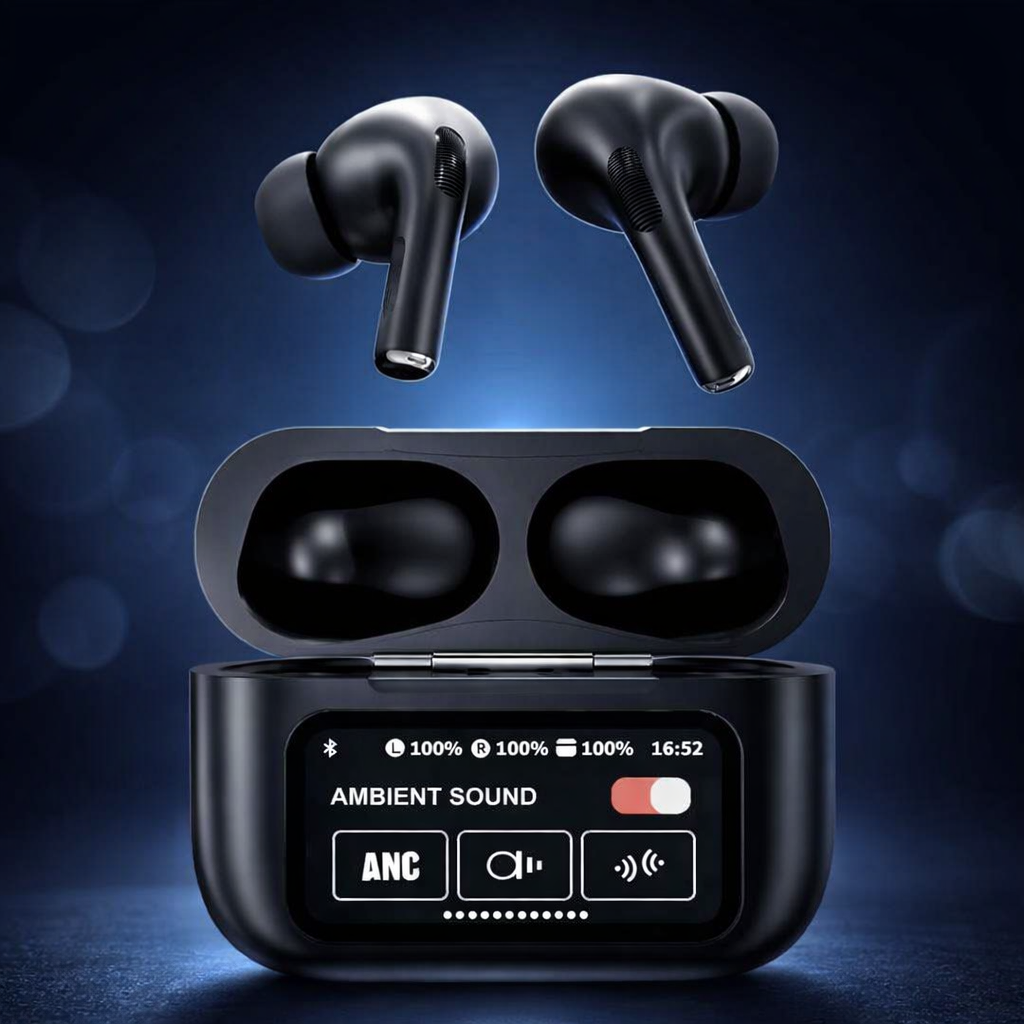 AirPods X Touch Screen Wireless Earbuds Black Edition