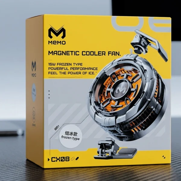 MEMO CX08 Pro 25W Mobile Cooling Fan with Magnetic Clip