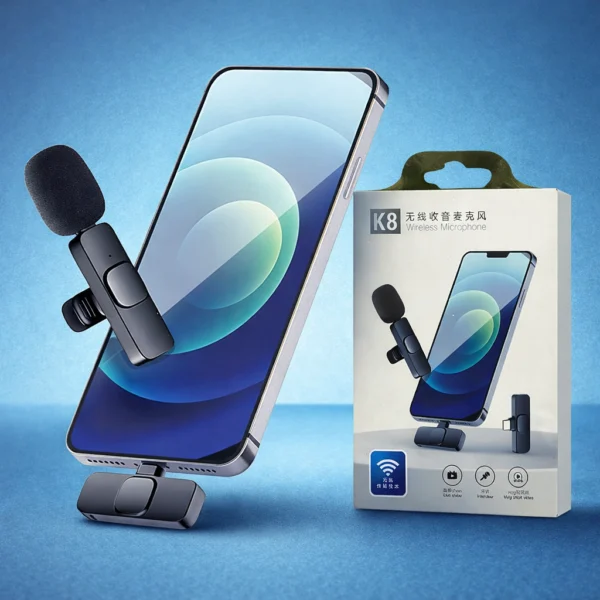 K8 Wireless Collar Microphone with Type-C Receiver