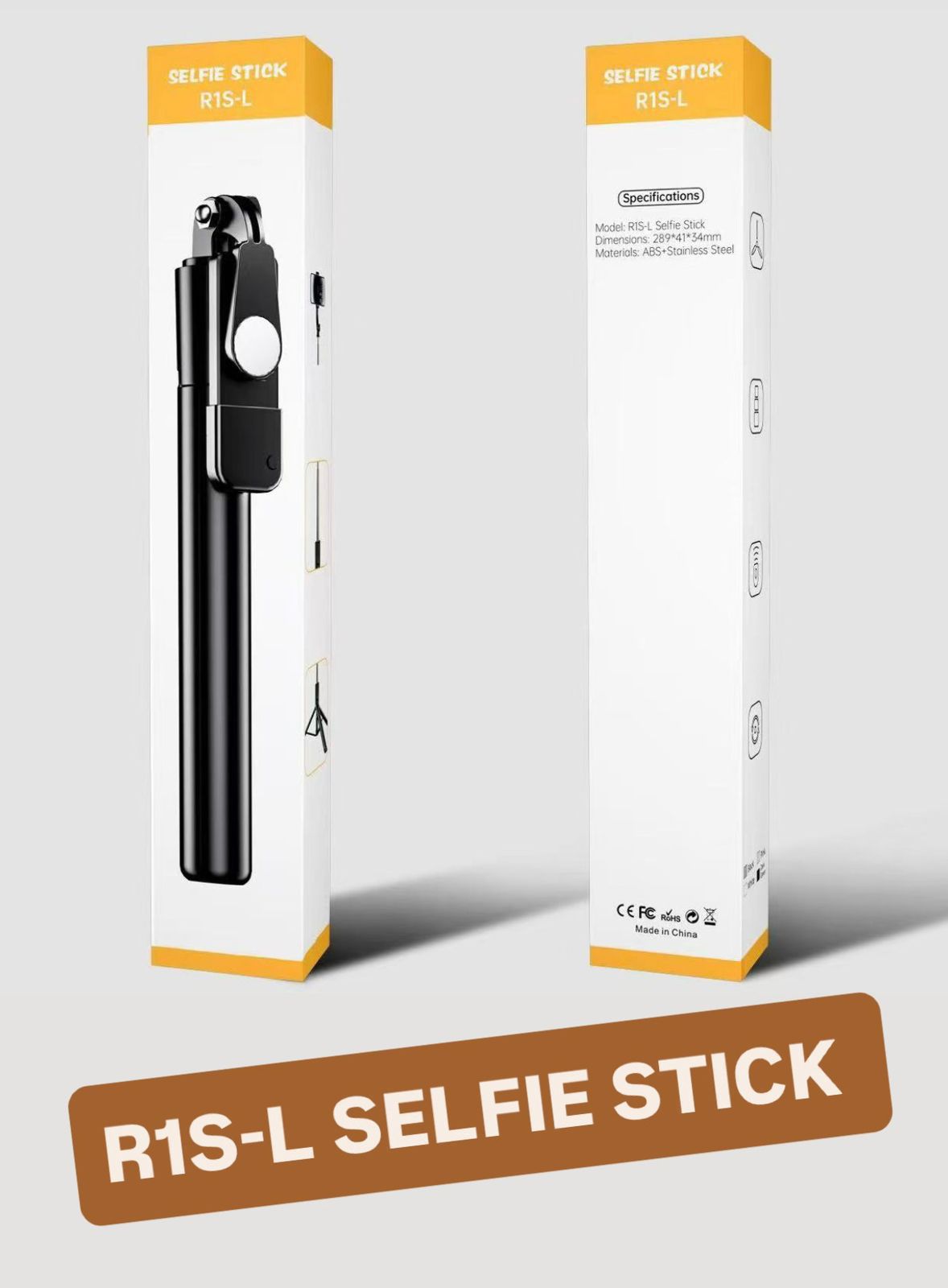 4 in 1 R1SL Selfie Stick with Bluetooth Remote & Tripod