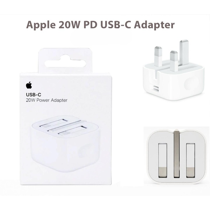 Apple 20W 3-Pin Power Adapter with 12-Pin Charging Cable