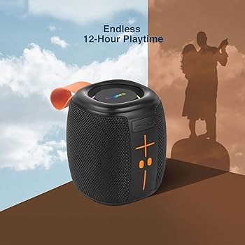 KBroad Waterproof Bluetooth Speaker with RGB Lights
