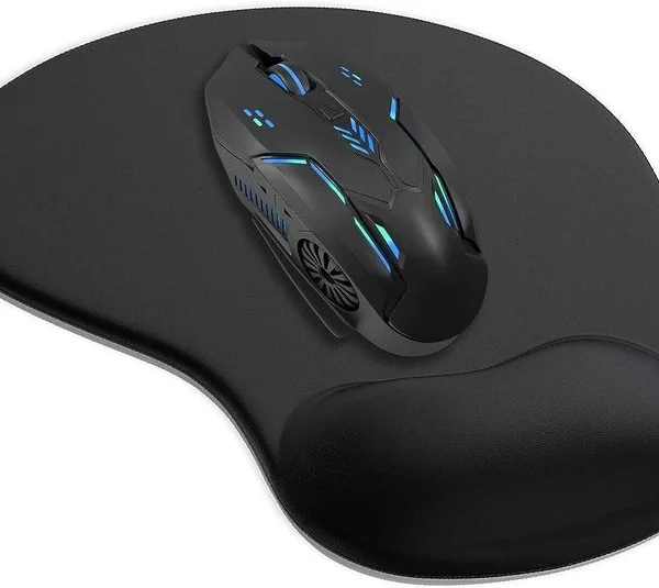 Ergonomic Gaming Mouse Pad with Wrist Support and Non-Slip Base