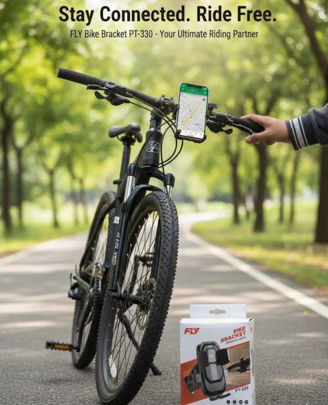 FLY Universal Mechanical Bike & Motorbike Phone Mount