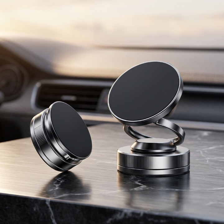 Vacuum Adsorption Magnetic Phone Holder with 360° Rotation