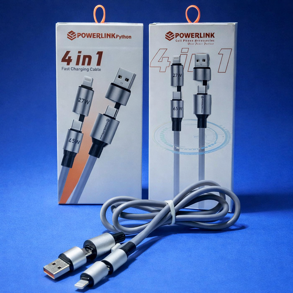 PowerLink Python 4-in-1 100W Fast Charging Cable