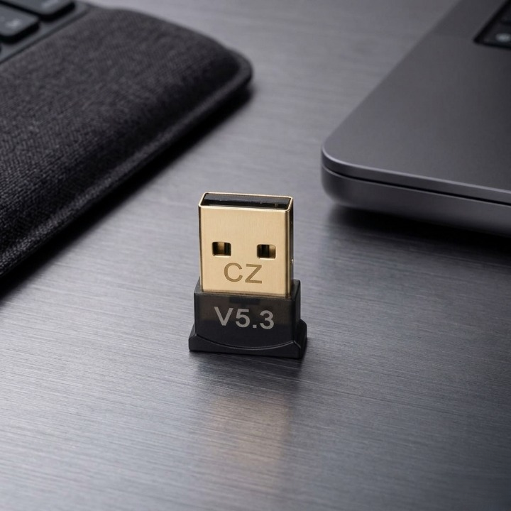 Mini Bluetooth 5.3 USB Dongle for Windows PCs