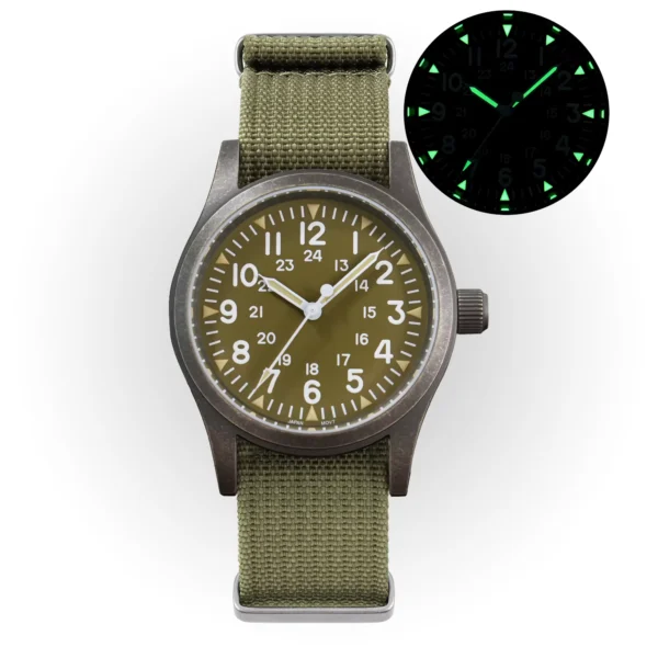 Militado ML05 Military Watch with VH31 Sweep Movement 38mm