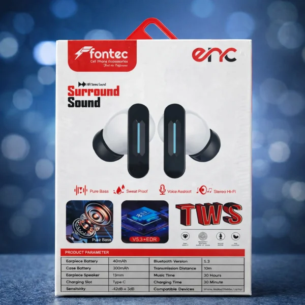 Fontec Winner Wireless Earbuds Bluetooth 5.3 with ENC