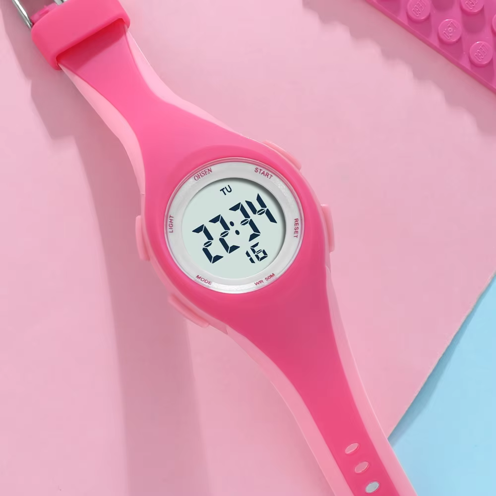 OHSEN Kids Sport Watch 50M Waterproof Digital Stopwatch product image