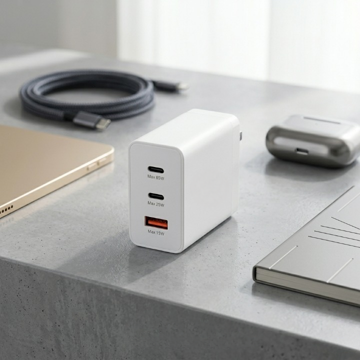Samsung 65W Original Adapter with PD and USB Quick Charge