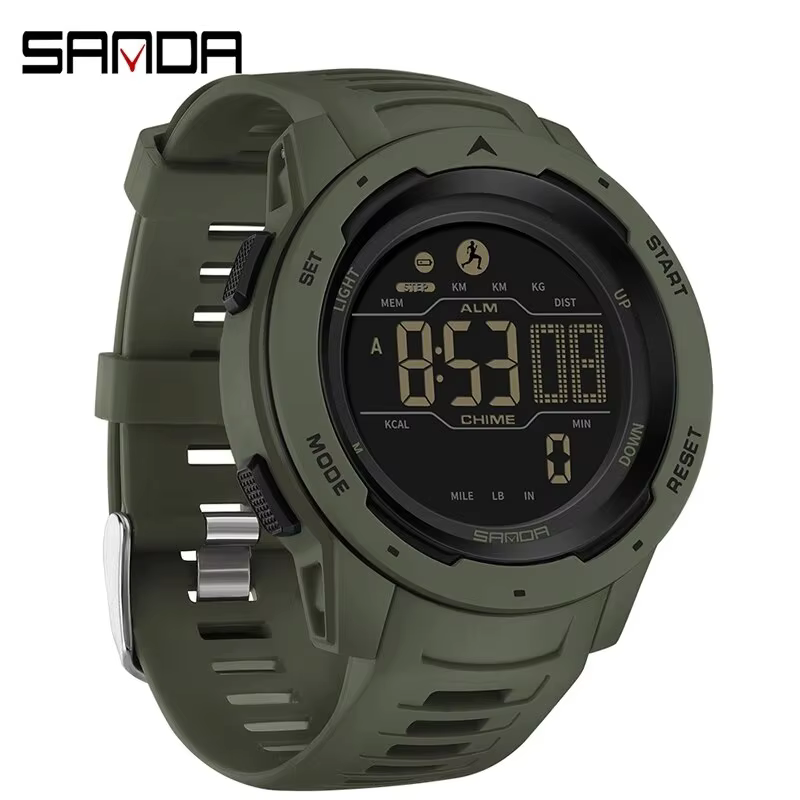 SANDA Men’s Digital Sports Watch with Pedometer product image