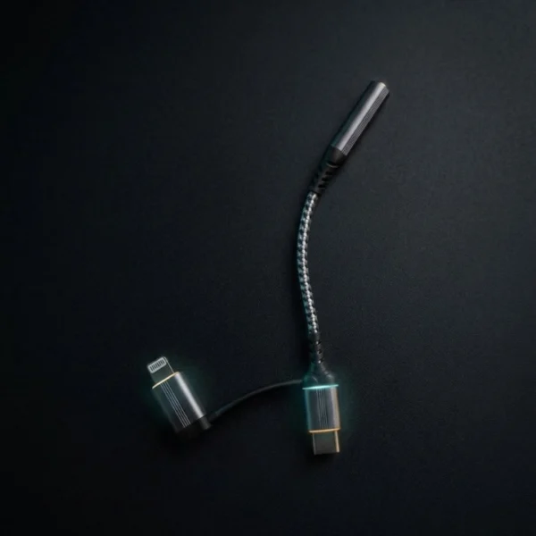 2-in-1 Type-C & Lightning to 3.5mm Headphone Adapter