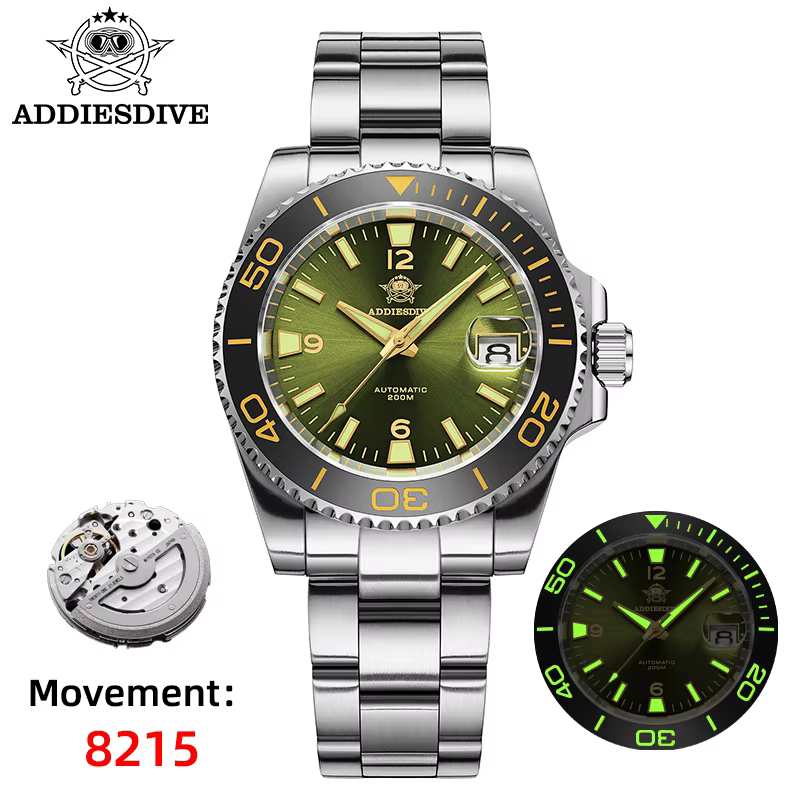 ADDIESDIVE AD2505 Automatic Diving Watch 200m Waterproof
