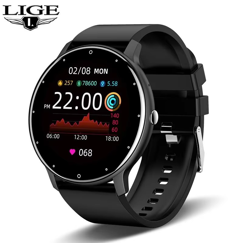 LIGE Smartwatch with Heart Rate and Blood Oxygen Monitor