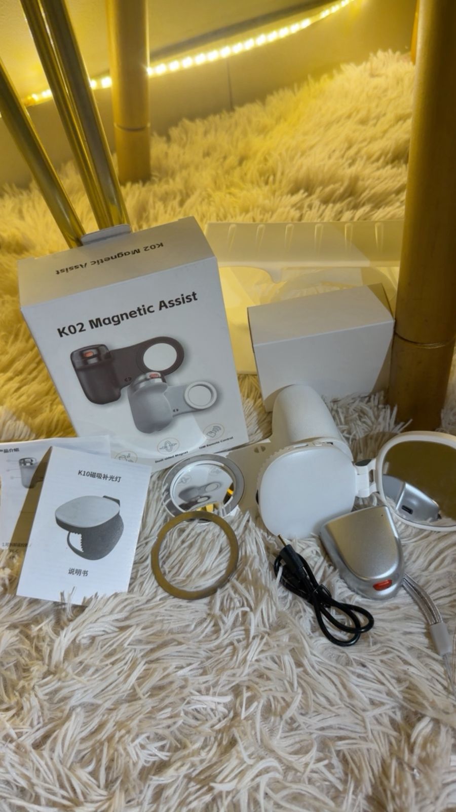 K02 Vlogging Kit with Tripod, Mic & LED Light for Mobile Videos