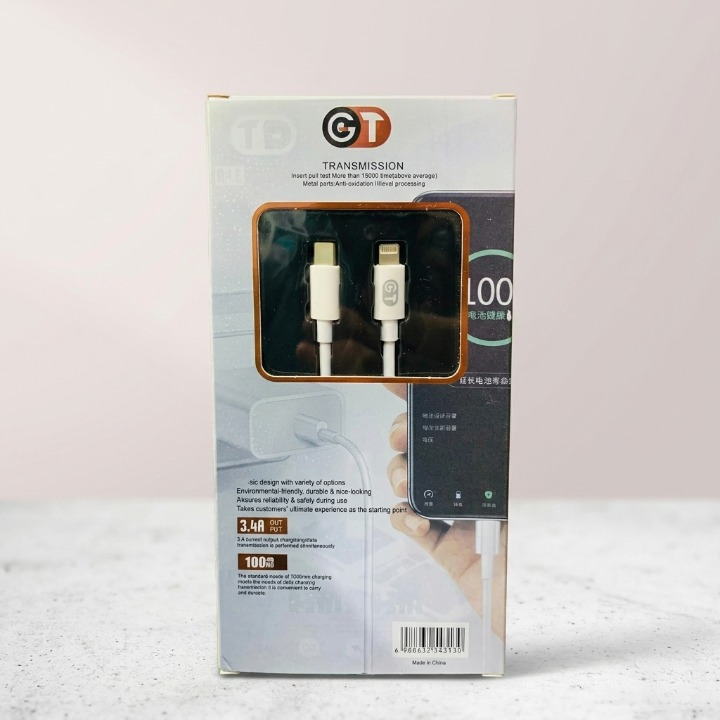 GT Type C to iPhone Fast Charging Lightning Cable
