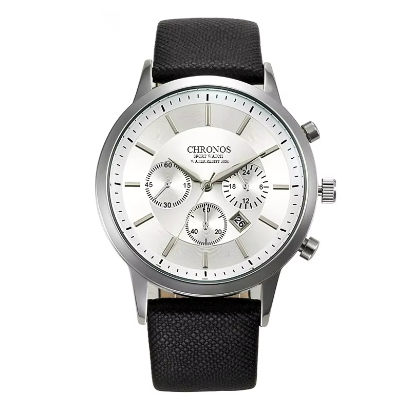 CHRONOS Men's Sport Business Quartz Leather Watch