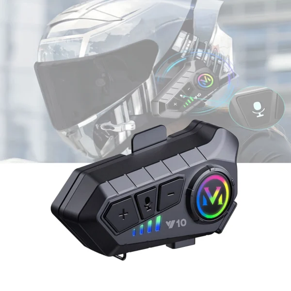 Motorcycle Bluetooth Helmet Headset with Noise Reduction