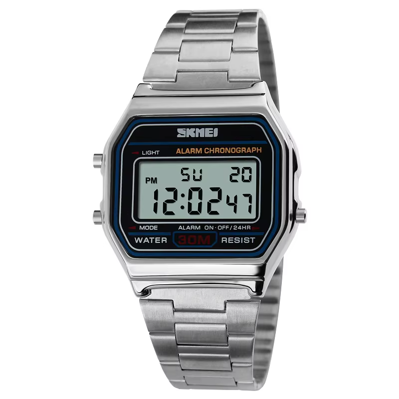 SKMEI 1123 Men’s Fashion Sport Digital Watch Stainless Steel product image