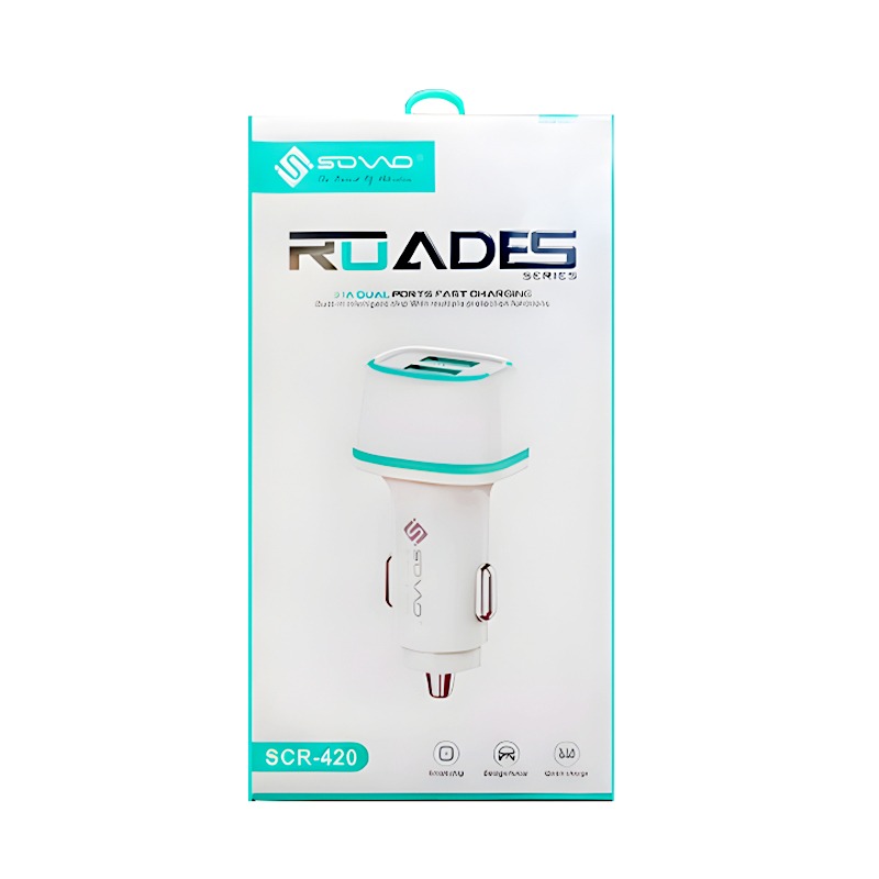 SOVO SCR-420 Dual USB 3.1A Fast Car Charger