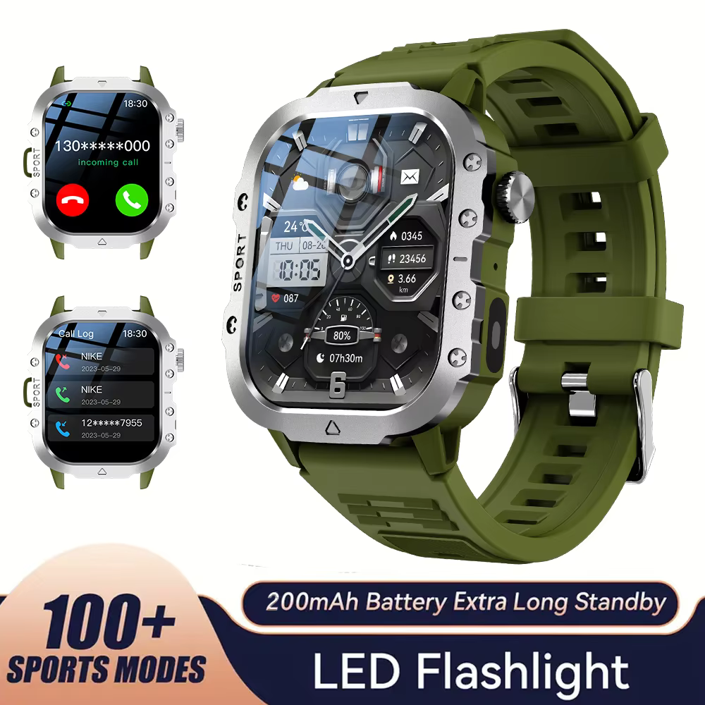 KESHUYOU Outdoor Sports Smart Watch with 2.01" HD Display