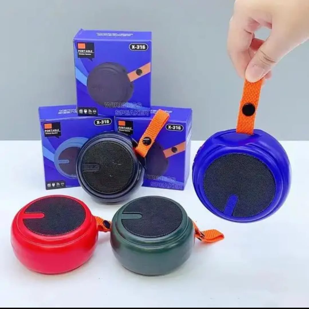 X-316 Mini Bluetooth Speaker with USB, TF Card & FM Radio