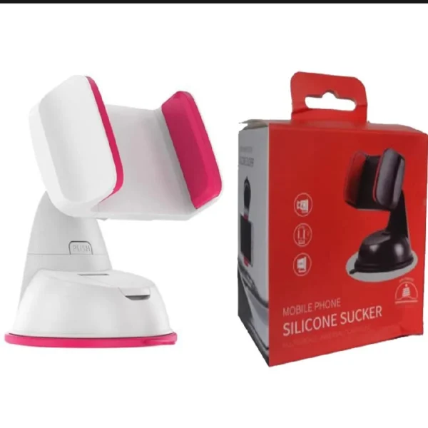 360° Rotating Universal Car Phone Holder with Silicone Suction Mount