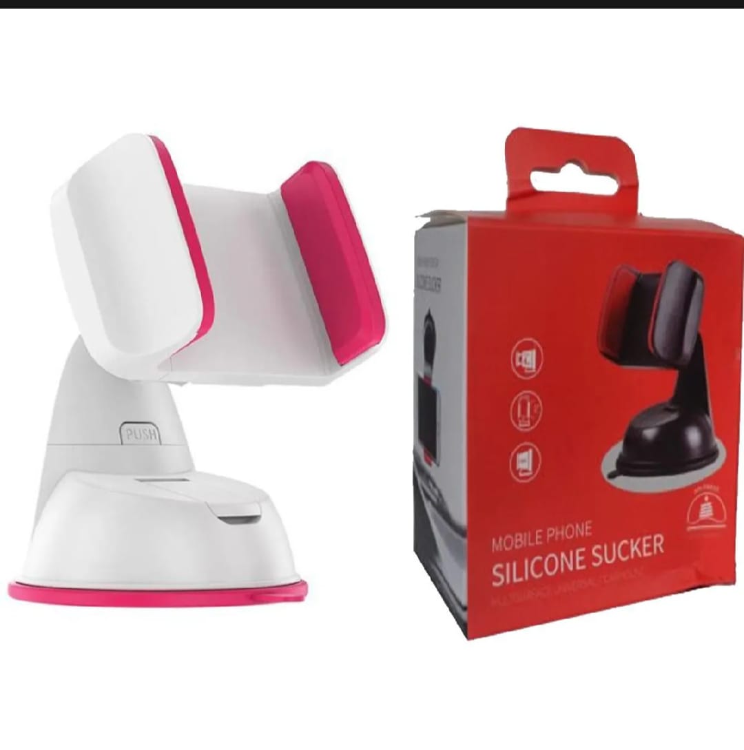 360° Rotating Universal Car Phone Holder with Silicone Suction Mount