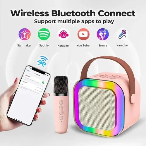 K12 Portable Bluetooth Speaker with Rechargeable Mic