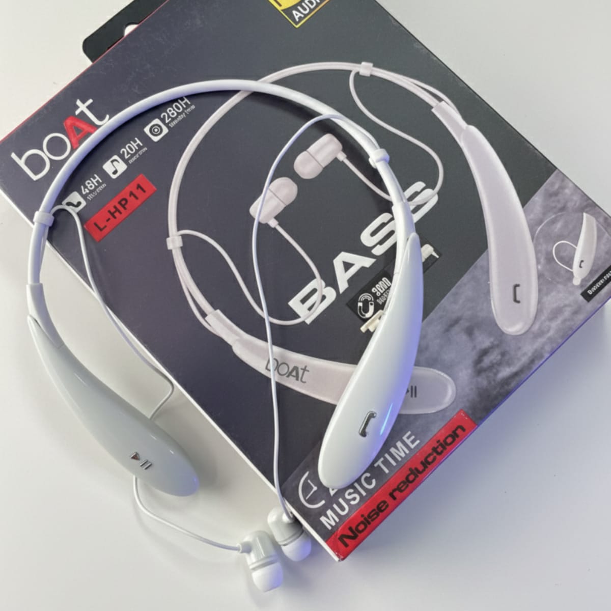 boAt+ L-HP11 Wireless Neckband Earphones with Noise Reduction