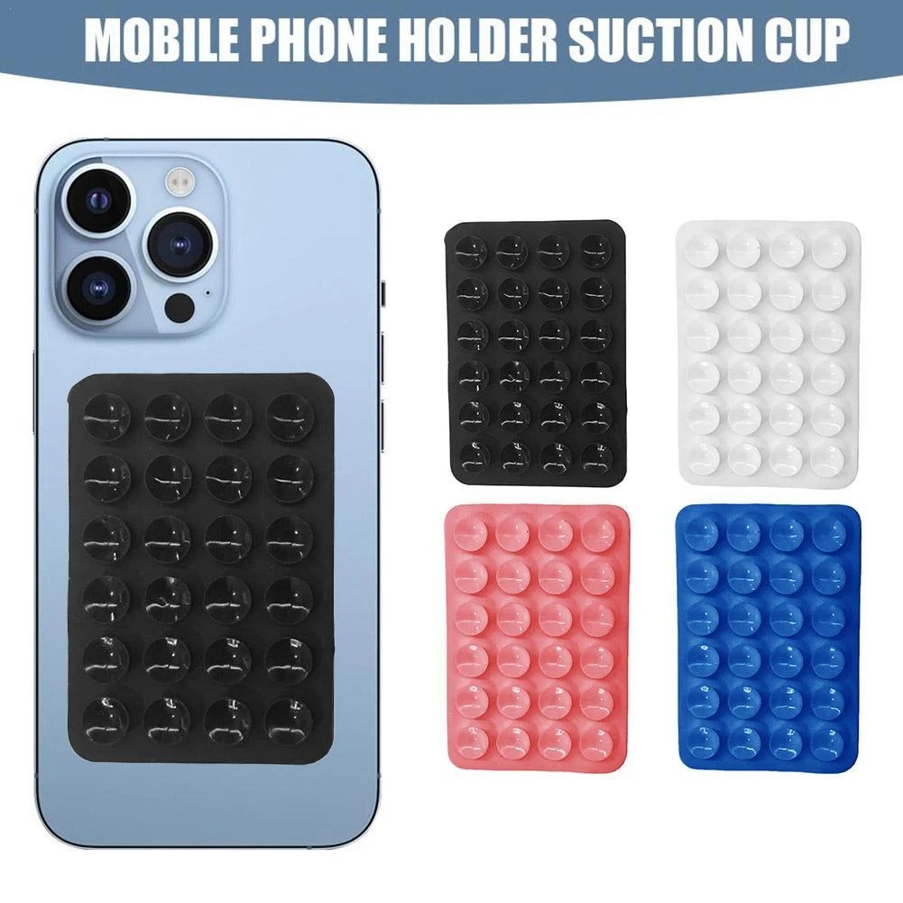 Mobile Bubble Grip Dual Silicone Suction Phone Holder