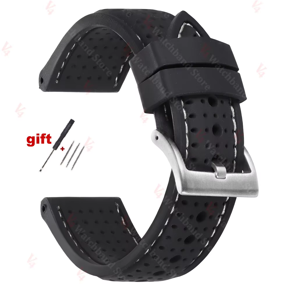 Premium Silicone Watch Band Waterproof Soft Strap 20-24mm product image
