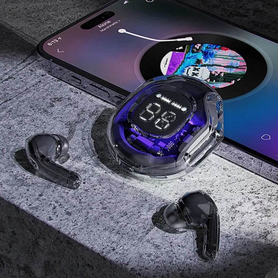 Air 39 TWS Wireless Earbuds with Transparent Charging Case