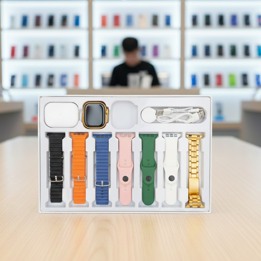 I20 Ultra Max 10-in-1 Smart Watch with Airpods