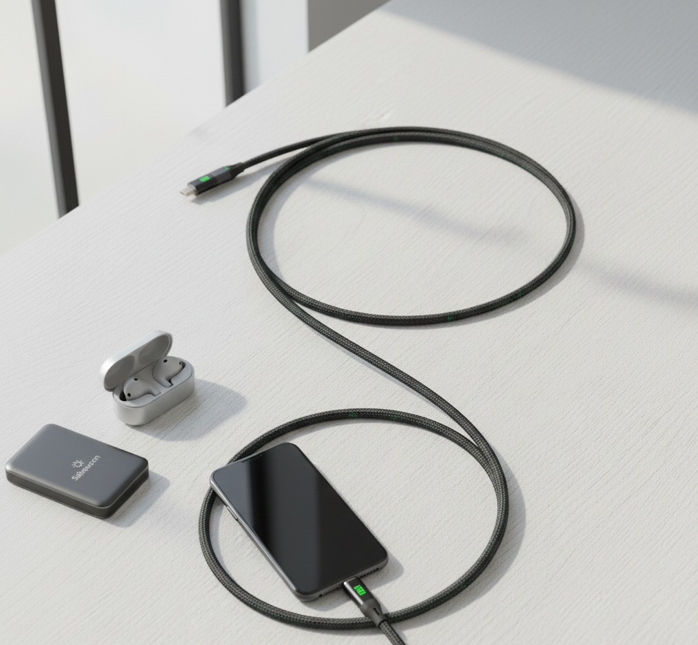 Sabawoon 120W Type-C to Type-C Ultra-Durable Fast Charging Cable