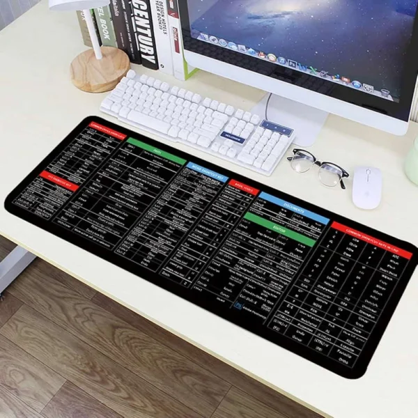 Large Keyboard Mouse Mat with Smooth Texture and Non Slip Base