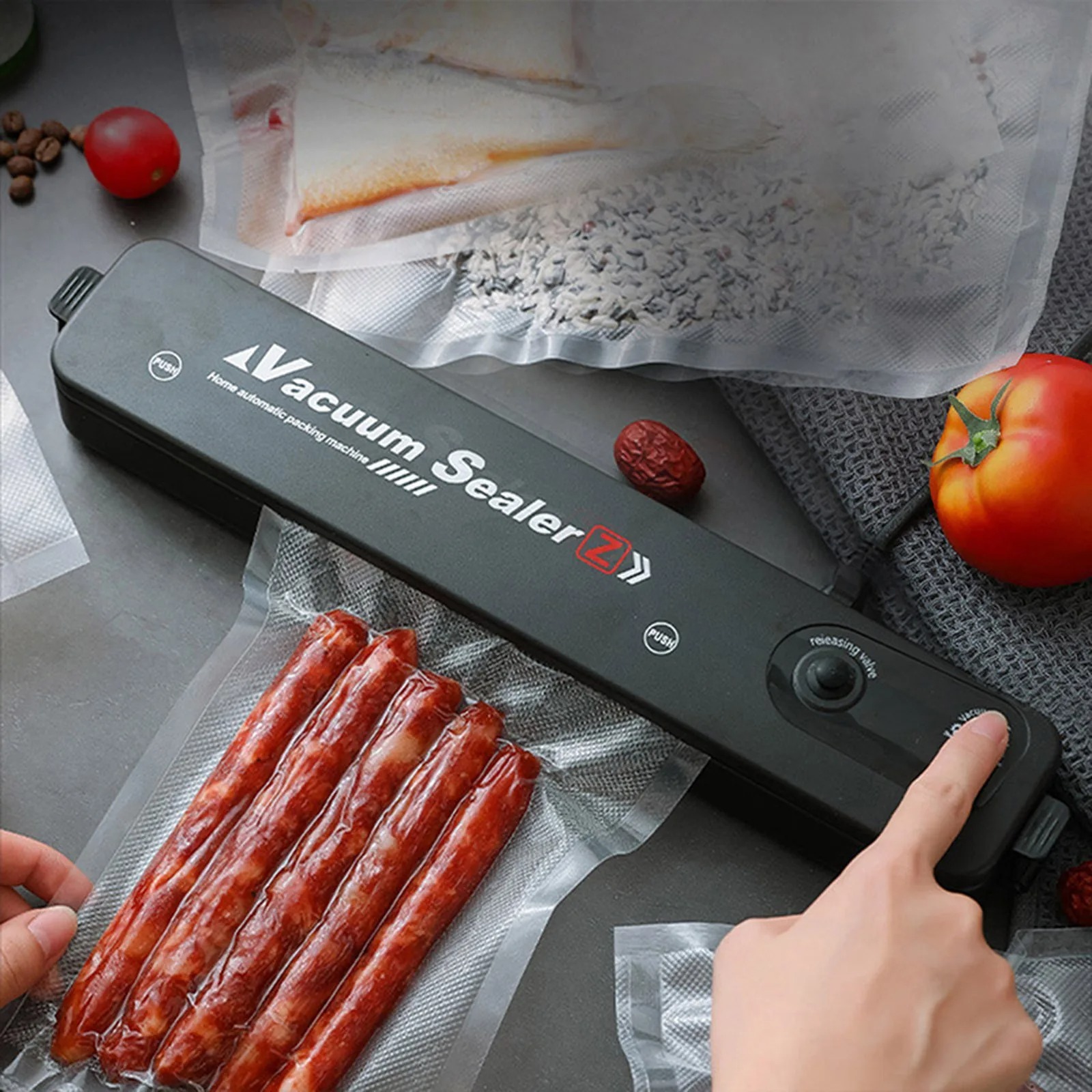 ZKFK-001 Vacuum Sealer Hand Machine with 5 Bags