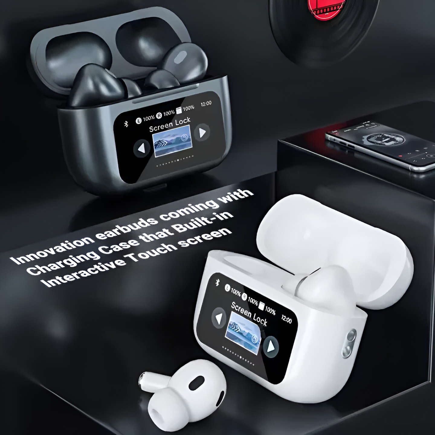 A9 Pro AirPods Pro Wireless Earbuds with LCD Display