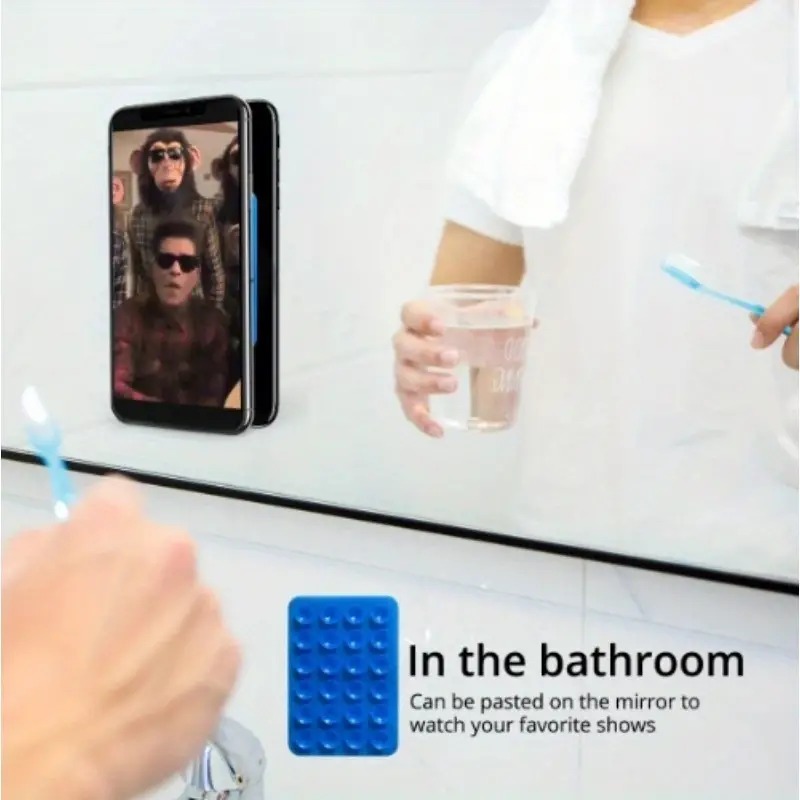 Silicone Mobile Bubble Grip with Dual Suction Cups