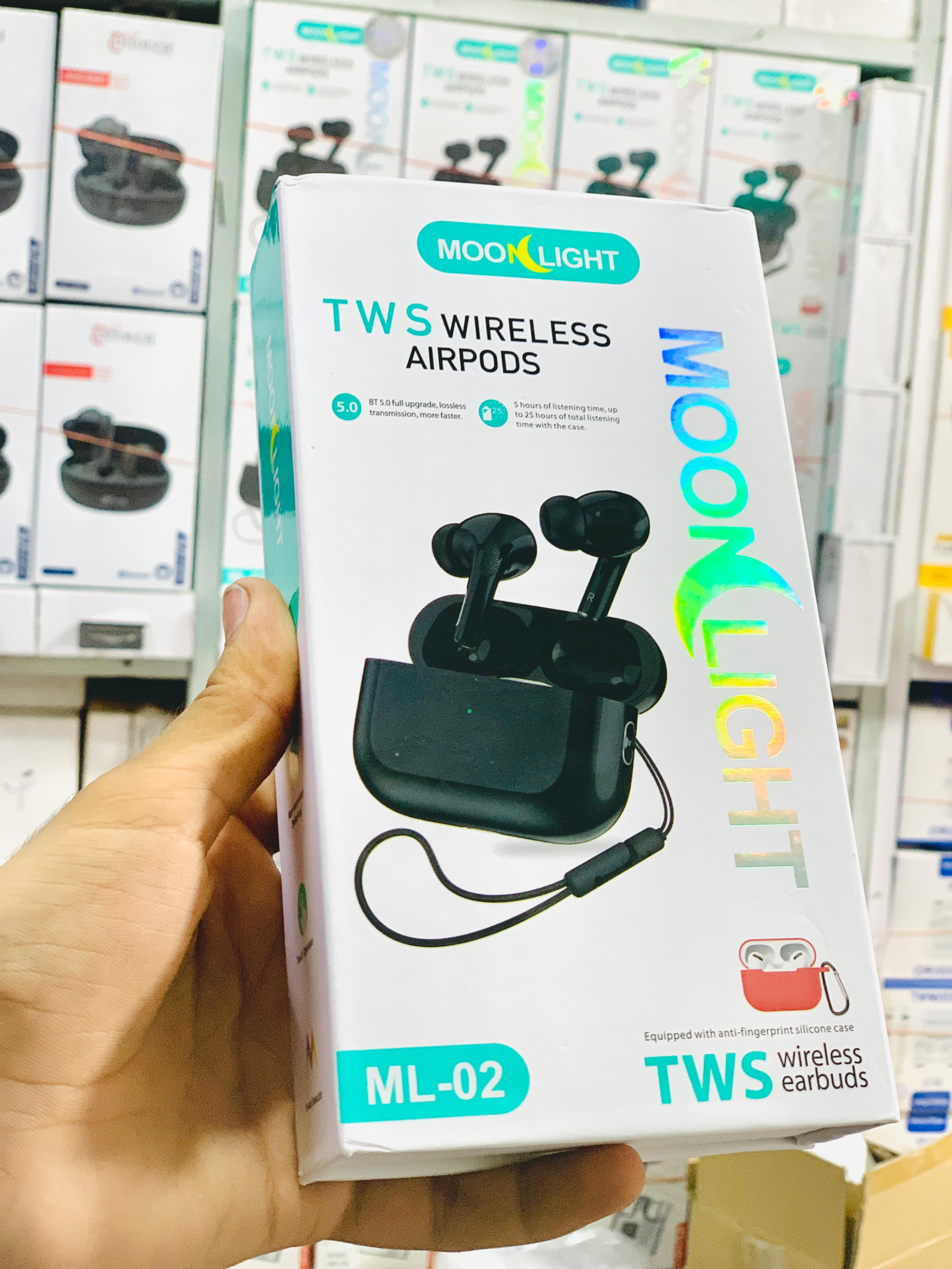 Moonlight Bluetooth AirPods Pro 2 with Magnetic Fit & Big Battery