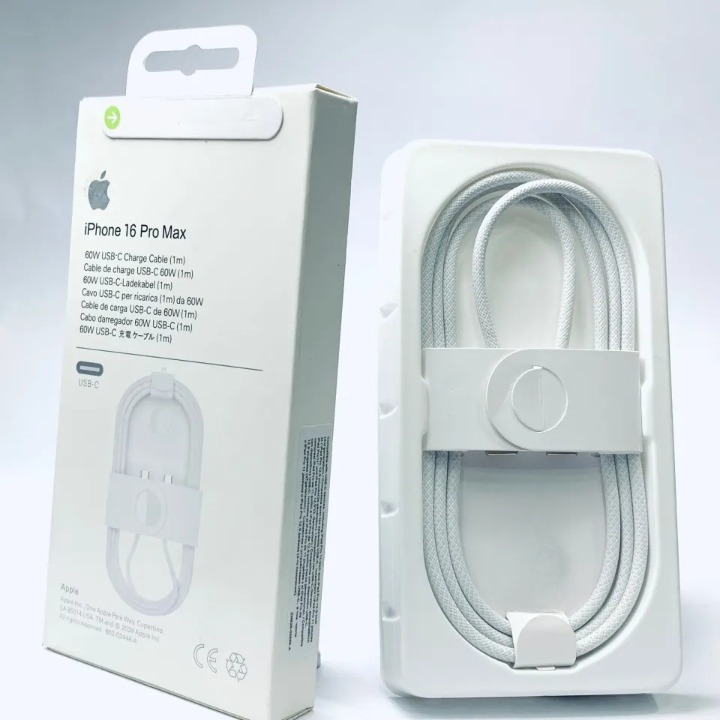 Apple USB-C 60W Fast Charging Cable 1m Durable Braided