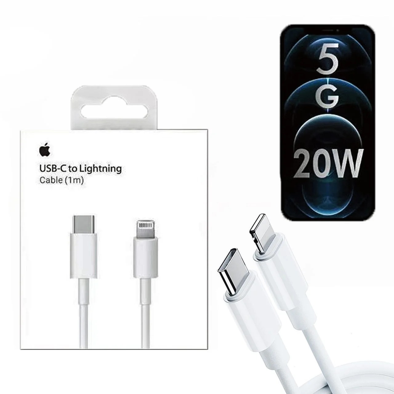 Type-C to iPhone Charging Cable with Apple Logo Magnetic