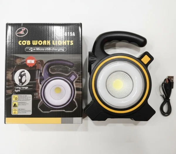 COB LED Rechargeable Work Light JY-819A Portable Torch