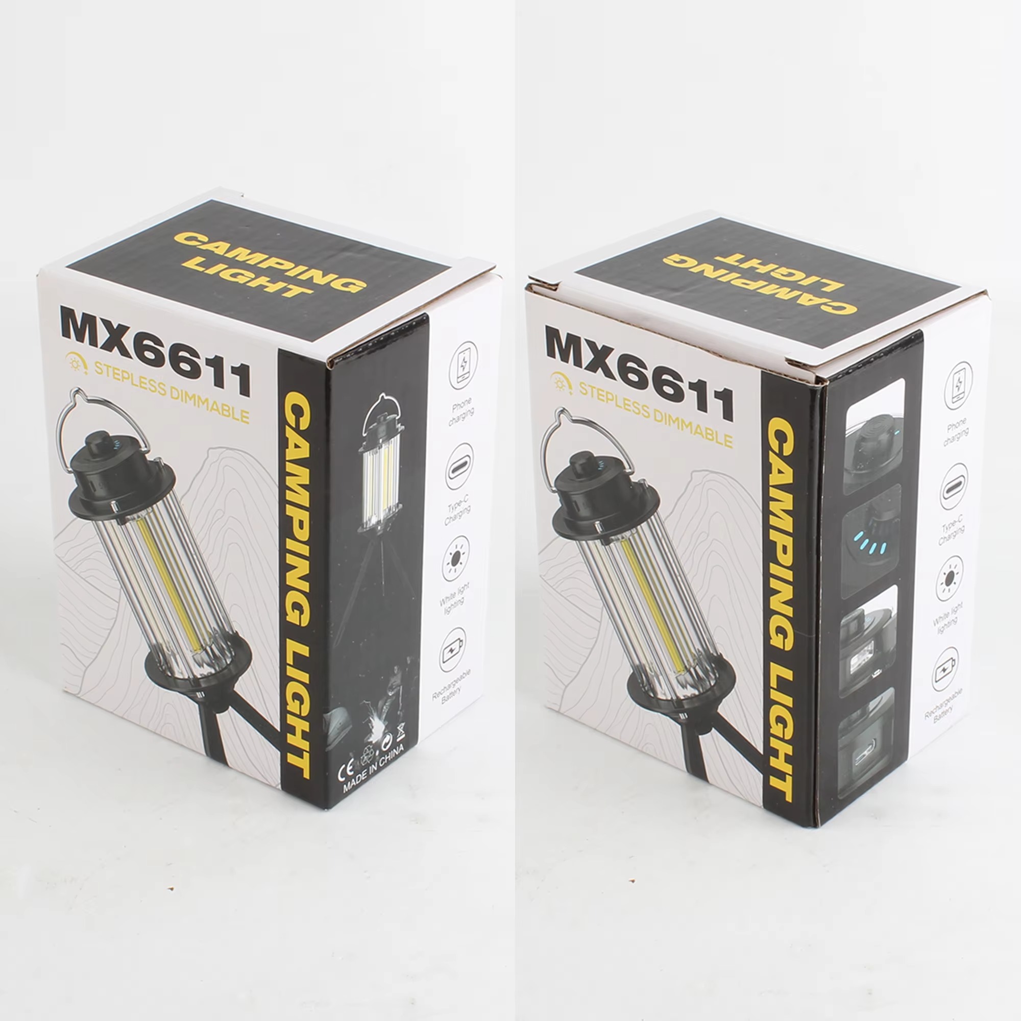 MX6611 Stepless Dimmable LED Portable Camping Lantern