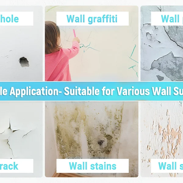 Wall Repair Paste 200gm White Waterproof Crack Filler with Scraper