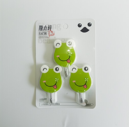 Pack of 3 Waterproof Cartoon Self Adhesive Wall Hooks
